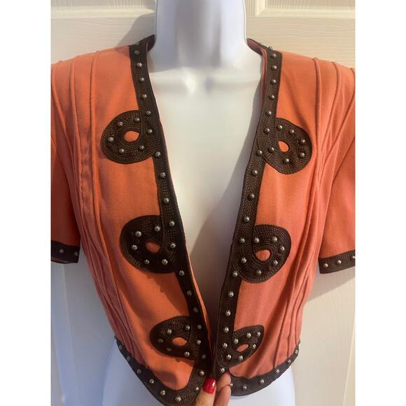 DOUBLE D RANCHWEAR Studded Bolero Jacket Size XS - Picture 3 of 4